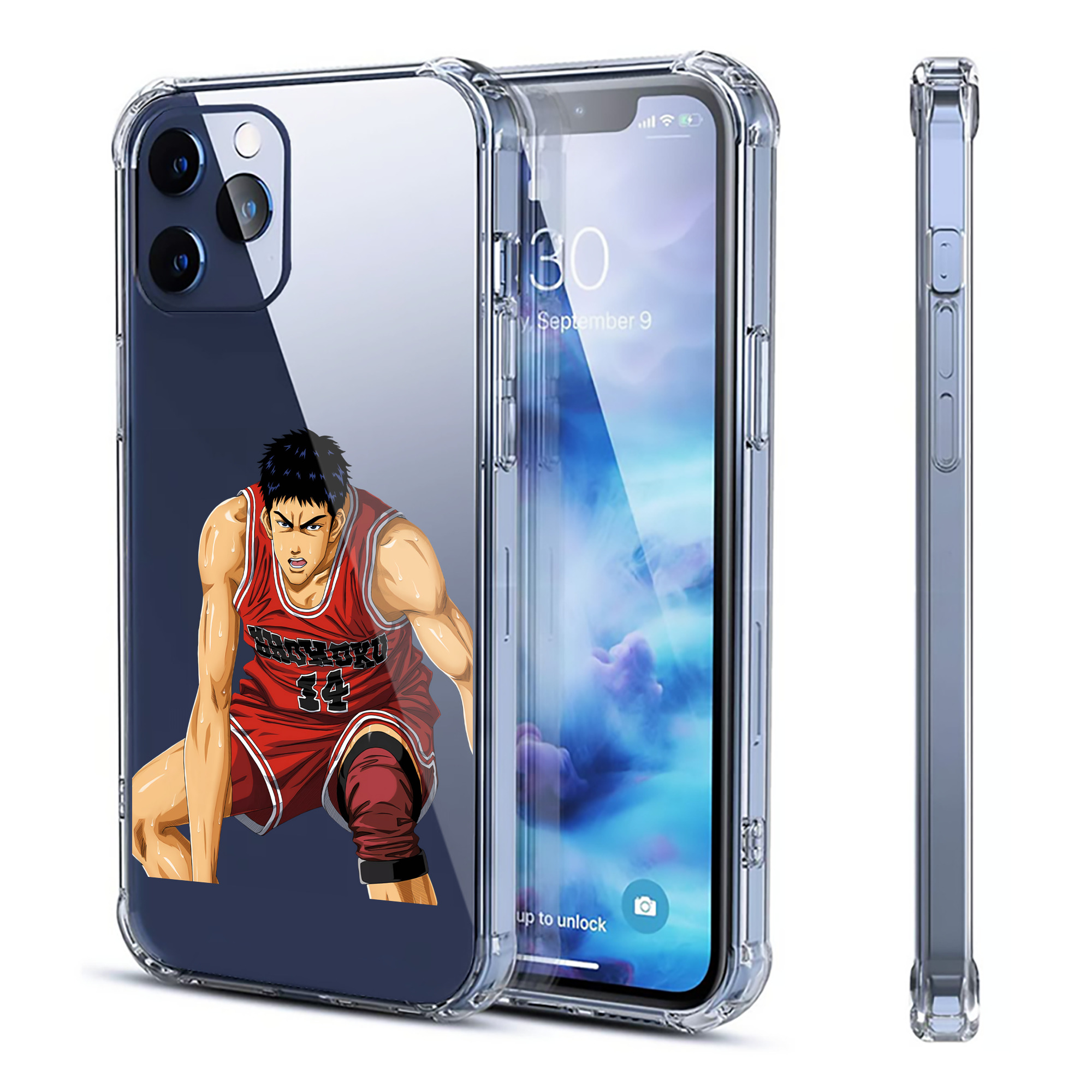 （画像用） SLAM DUNK／スラムダンク 【iPhone 12シリーズ対応】透明スマホケース（クリアソフトケース）